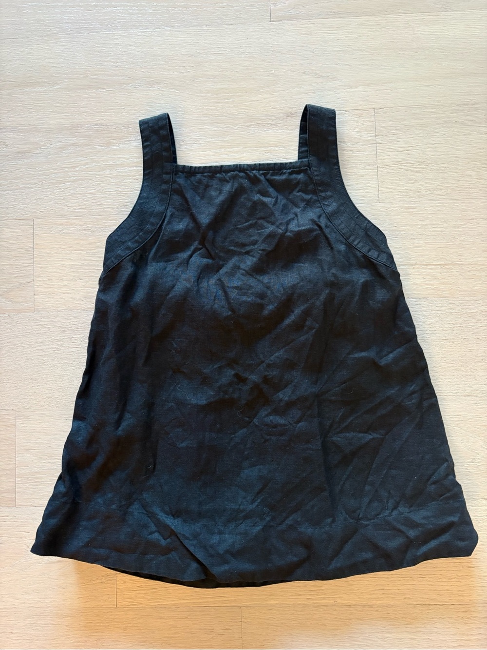 COS Black Linen A-Line Tank